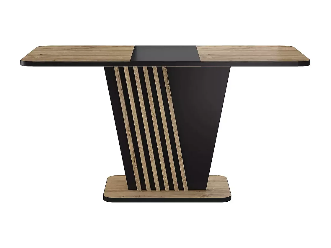 Table à manger Nevio (85x125-170)/Extensible/Barun&Noir