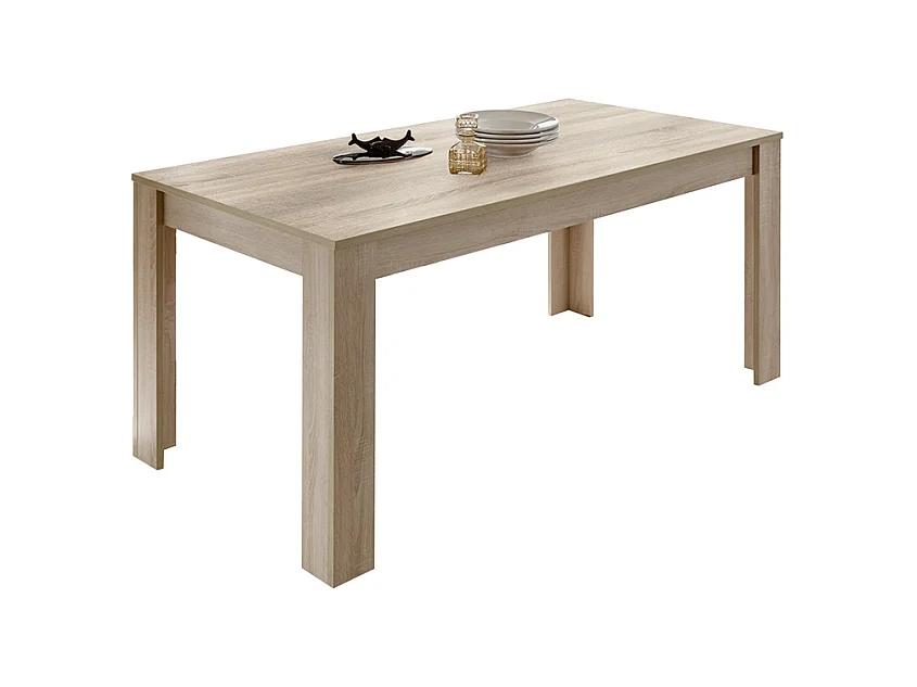Tavolo allungabile moderno "Firenze" in legno rovere cm 137/185 x90 79h