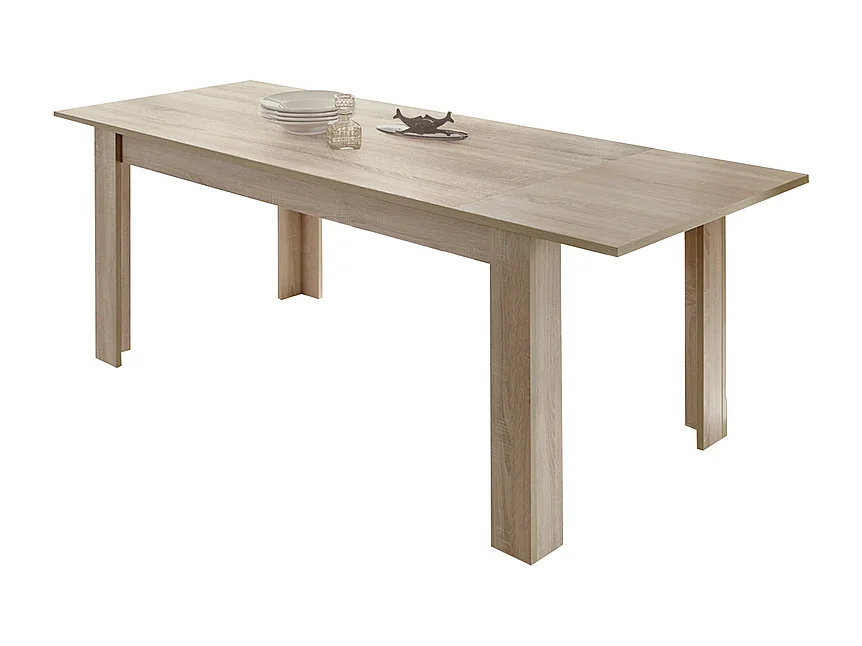 Tavolo allungabile moderno "Firenze" in legno rovere cm 137/185 x90 79h