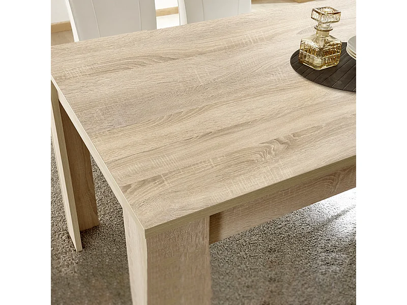 Tavolo allungabile moderno "Firenze" in legno rovere cm 137/185 x90 79h