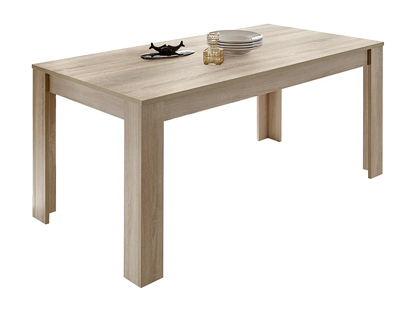 Moderne uitschuifbare tafel "Firenze" in eikenhout cm 137/185 x90 79h