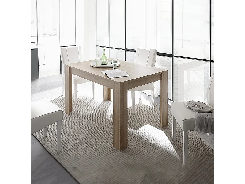 Tavolo allungabile moderno "Firenze" in legno rovere cm 137/185 x90 79h