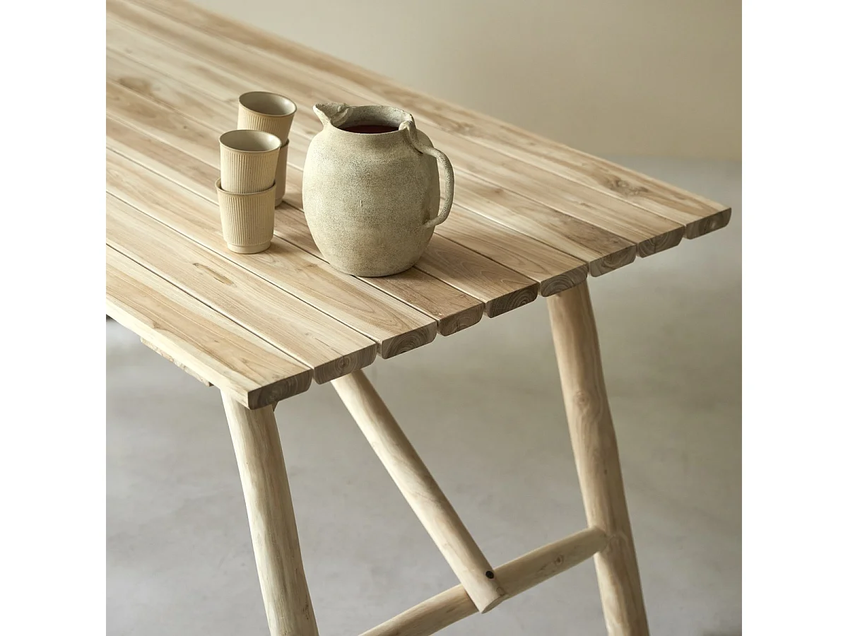 Table en bois de teck 170x85 Mathilda