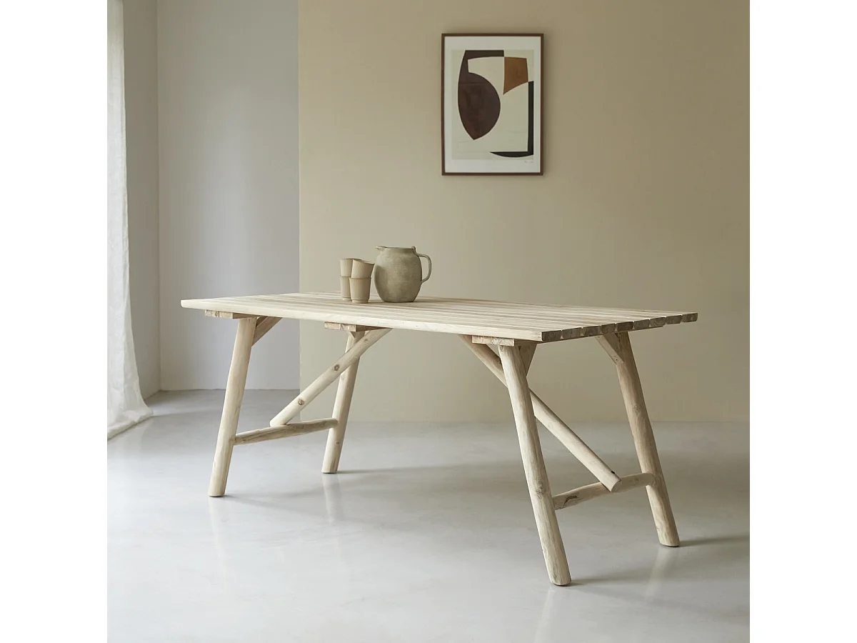 Table en bois de teck 170x85 Mathilda