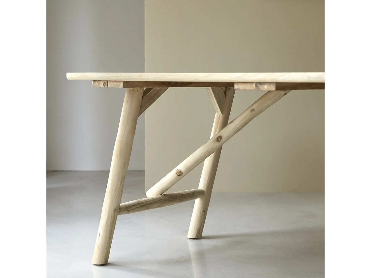 Table en bois de teck 170x85 Mathilda