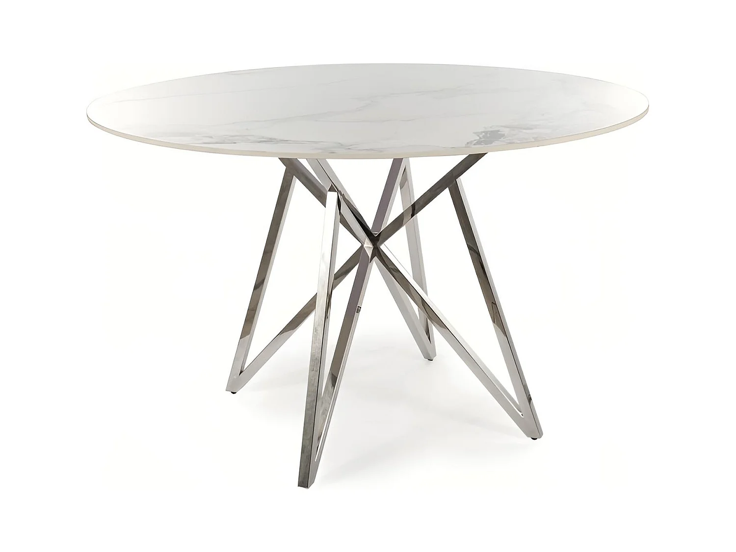 Table à manger Murano (Ø90x76)/Céramique/Ronde/Blanc