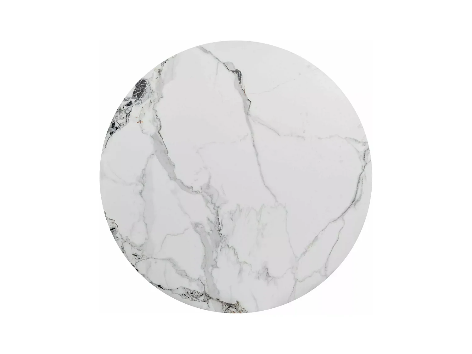 Table à manger Murano (Ø90x76)/Céramique/Ronde/Blanc