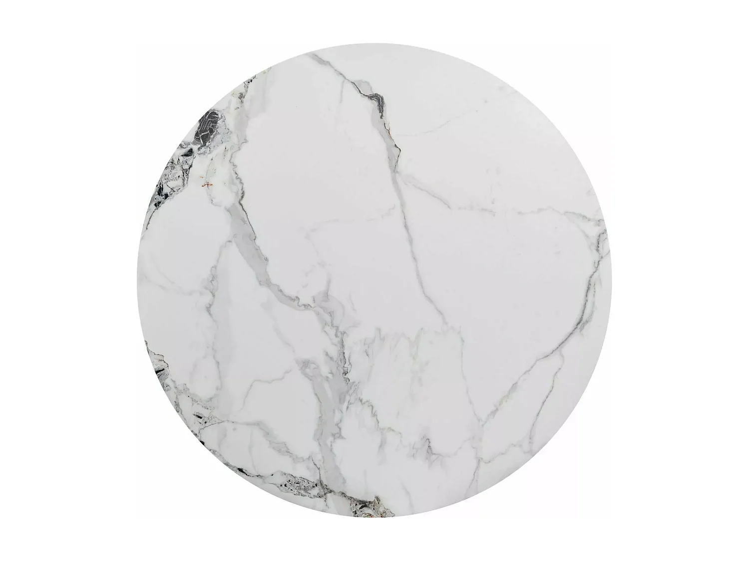 Esstisch Murano (o90x76)/Keramik/Rund/Weiss