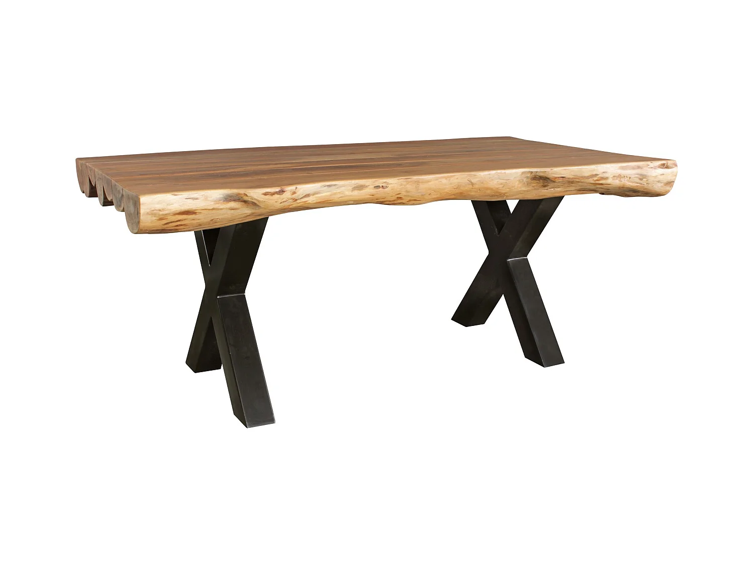 Massief acaciahouten dressoir 160x75x43 cm met boomrand, entreekast in landhuisstijl met laden en deuren, vloeropbergkast