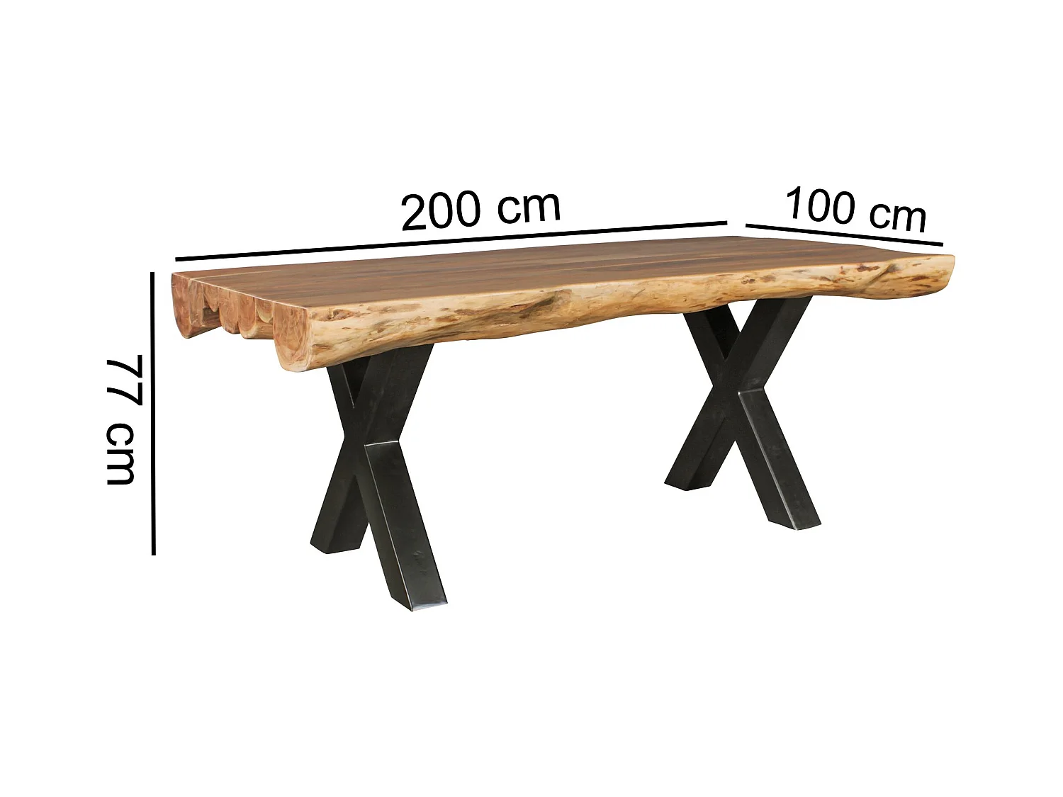 Massief acaciahouten dressoir 160x75x43 cm met boomrand, entreekast in landhuisstijl met laden en deuren, vloeropbergkast