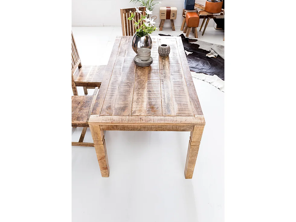 table à manger Rustica 120 x 70 x 76 cm Solid-Bois Mango
