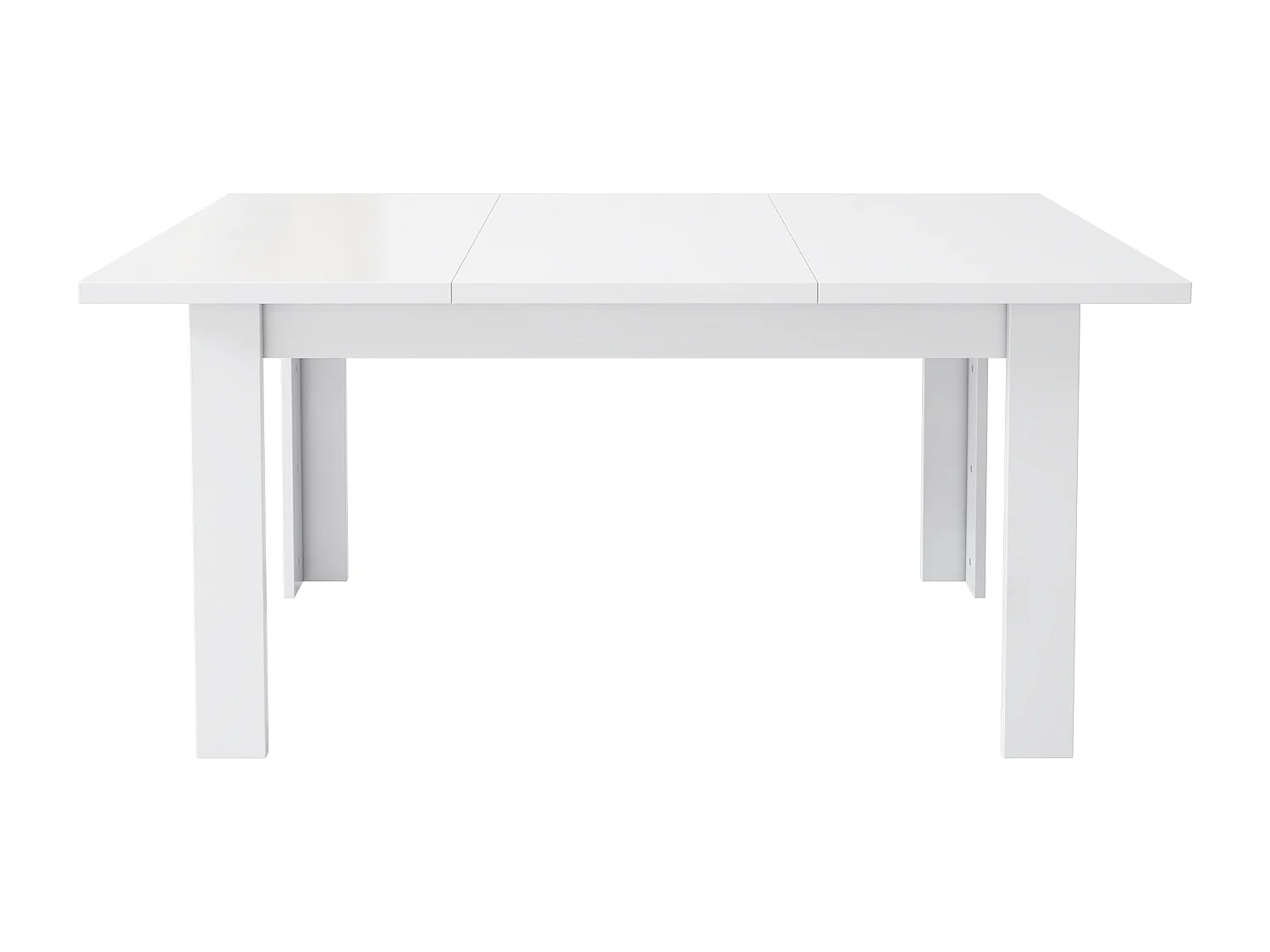 Mesa de jantar dobrável - com espaço de armazenamento - estilo moderno - Branco