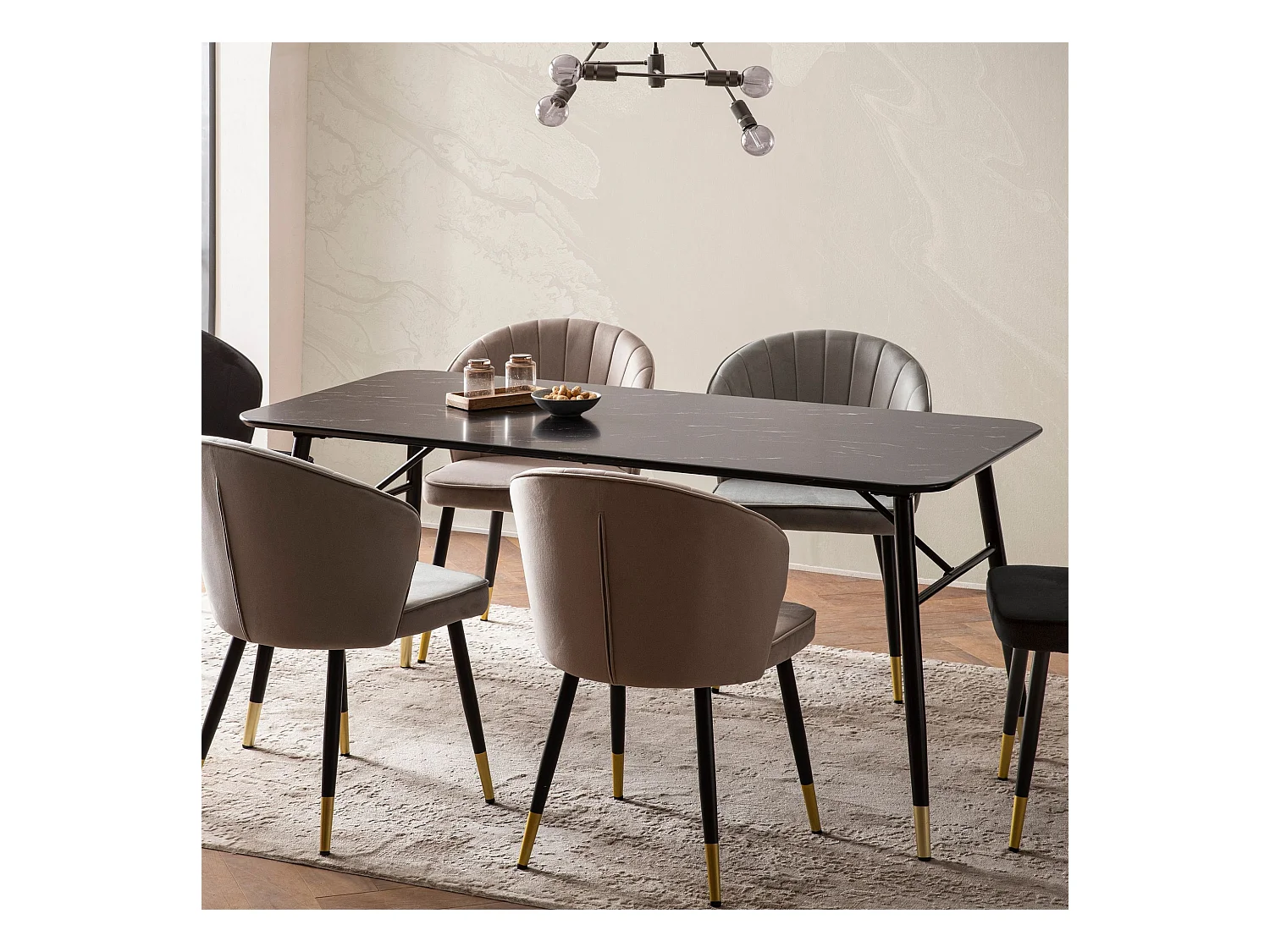 Salontafel 60x60x41 cm met moderne witte marmerlook, design salontafel met metalen frame, ronde tafel voor bank, bijzettafel voor woonkamer