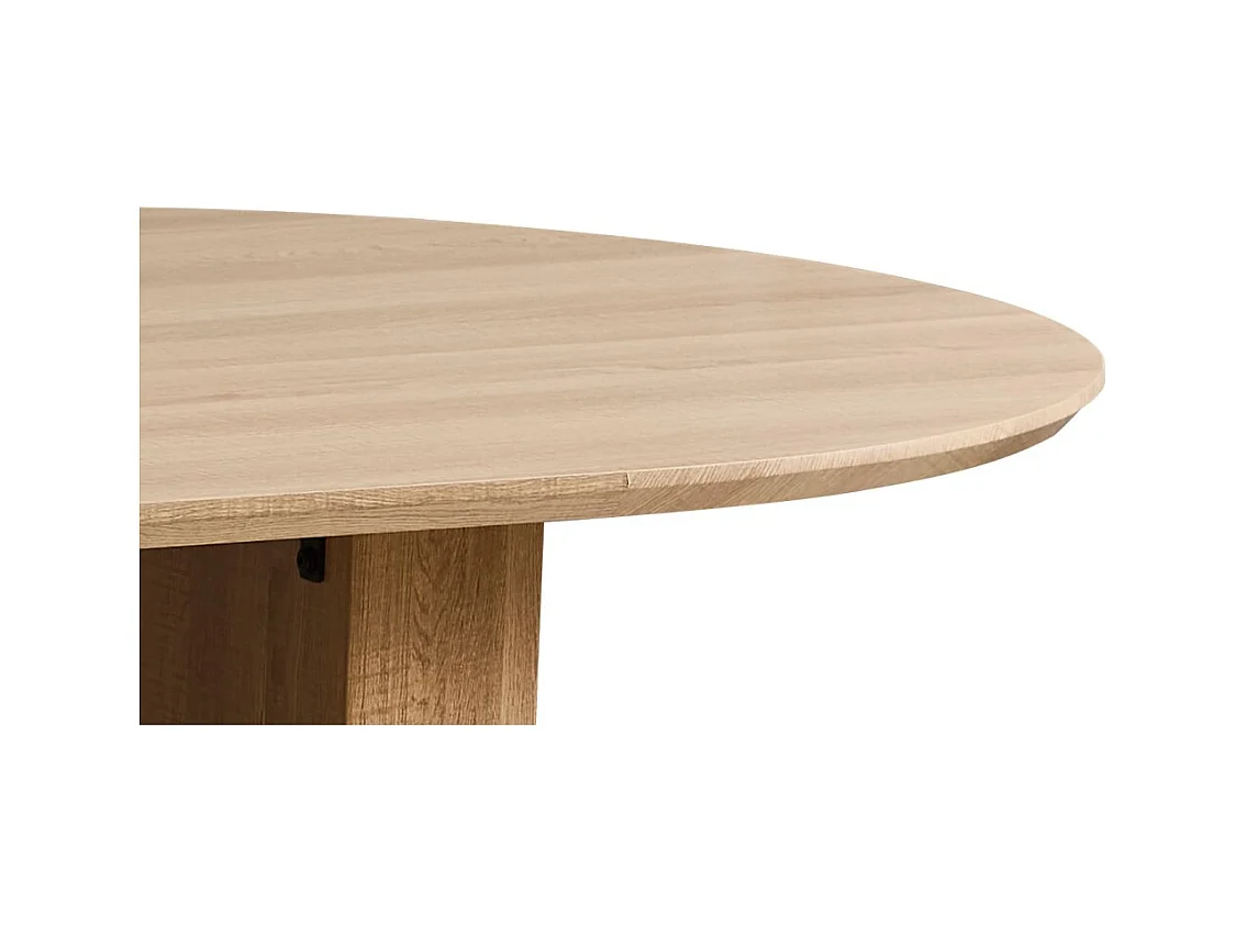 Table à manger ovale VAGOS – 200 x 100 cm – Coloris chêne naturel – Design contemporain et chaleureux