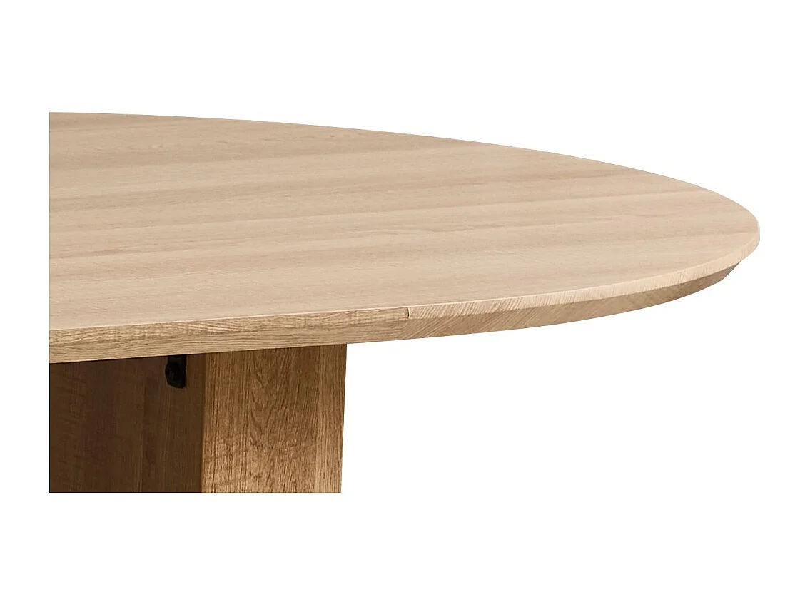 Table à manger ovale VAGOS – 200 x 100 cm – Coloris chêne naturel – Design contemporain et chaleureux