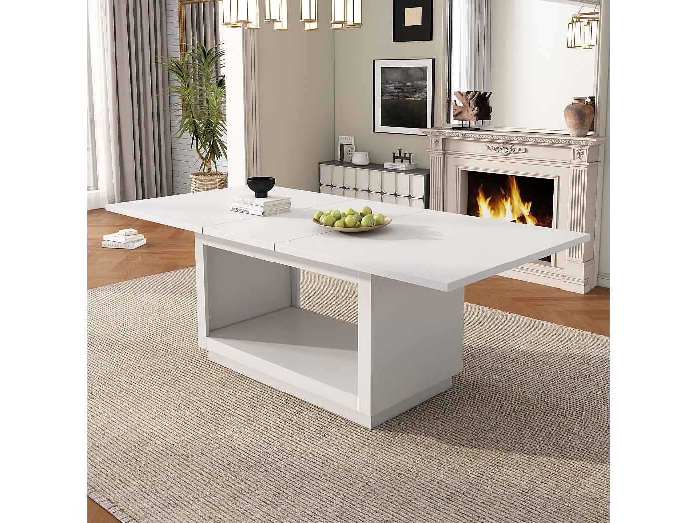 ABAKUHAUS Tovaglia Rettangolare Giungla Con Elefanti | 140x200 Cm | Tessuto Poliestere Impermeabile Per Sala Da Pranzo - 2