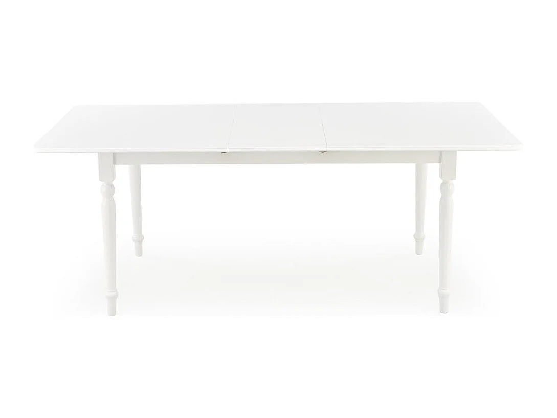 Table à manger Nelson (90x160-200)/Extensible/Blanc