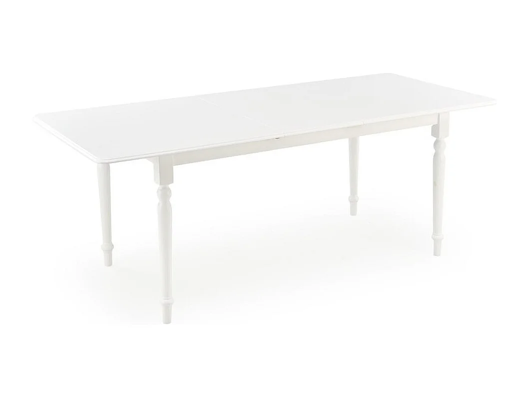 Table à manger Nelson (90x160-200)/Extensible/Blanc