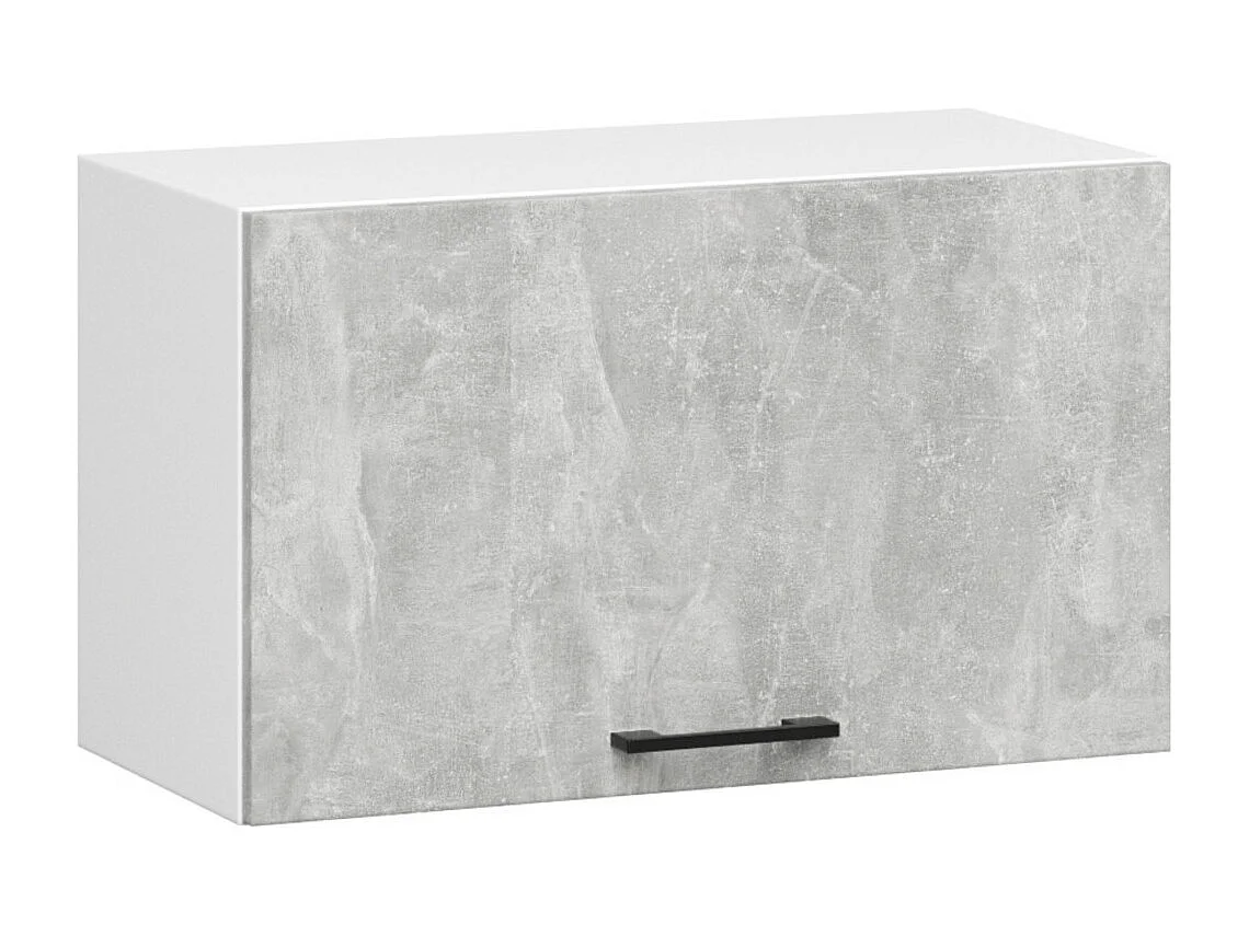 Küchenmöbel-Set OLIWIA 3.0m Modulares Weiß 300 cm 11 Türen 1 Schublade Front Beton B300xH203xT46 cm