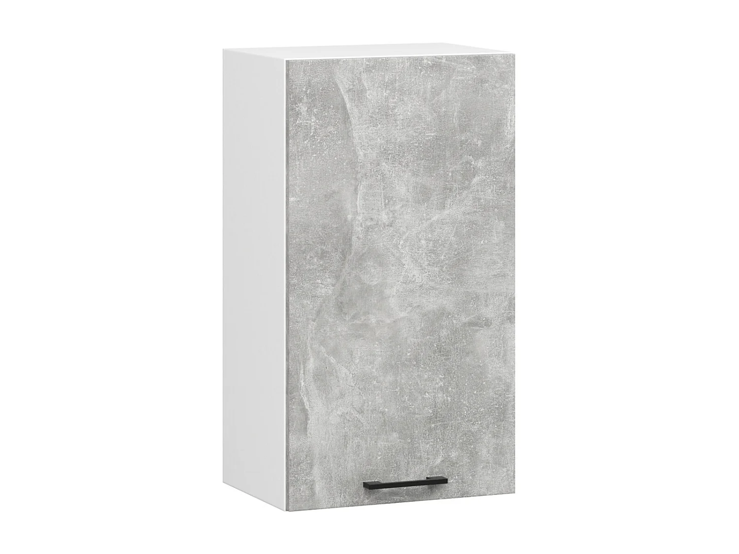 Ensemble de cuisine vitré AKORD OLIWIA 2.4m Blanc 240 cm 11 portes 1 tiroir façade Béton 240x46x203 cm