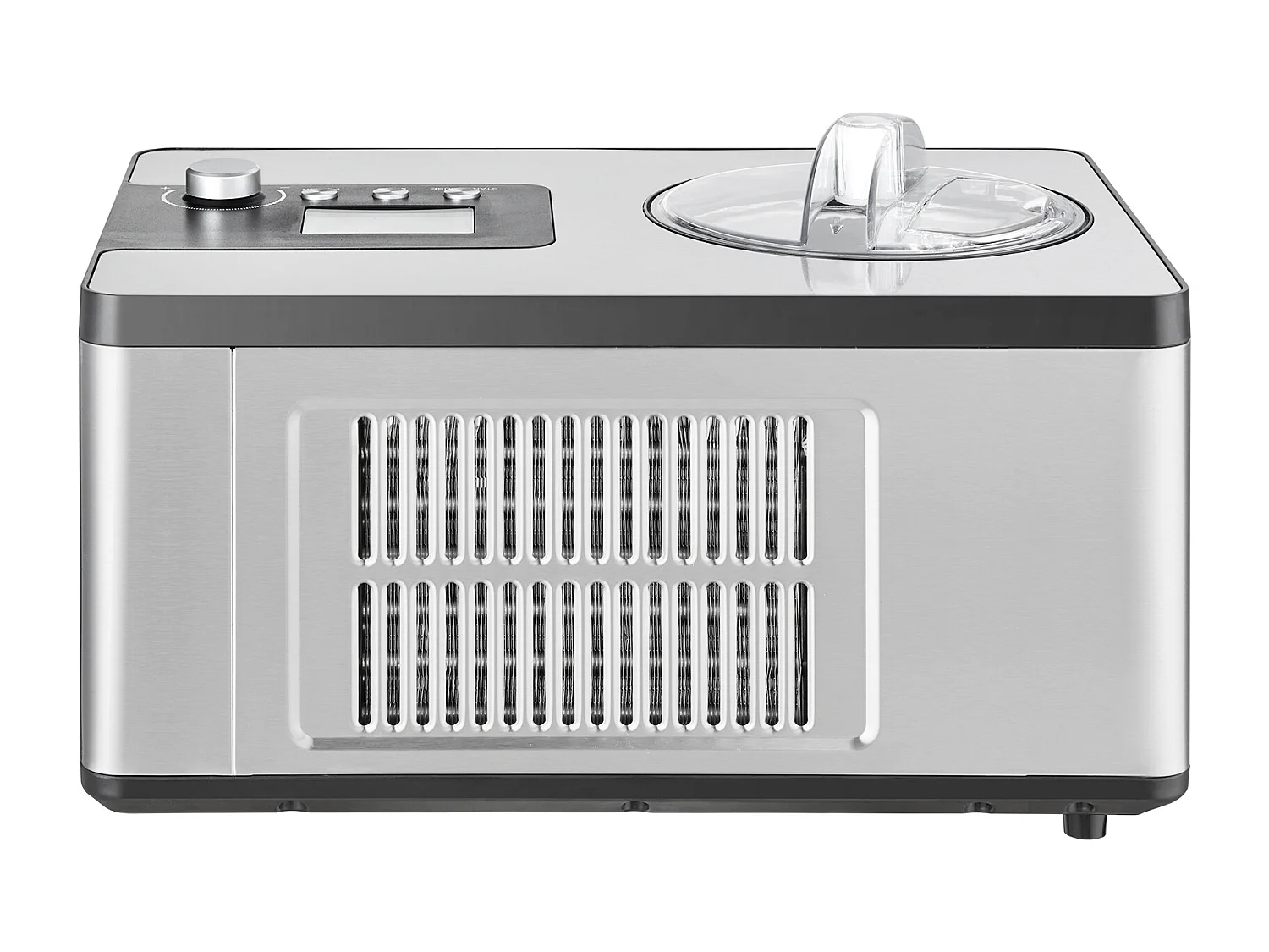 Automatische IJsmachine SucceBuy van 2 L, Elektrische IJsmachine van RVS, IJsmachine met 3 Modussen met LCD-Scherm en Timer, Zilver