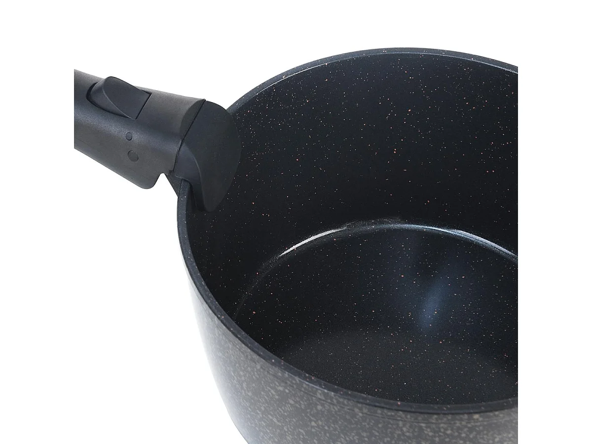 Set de 7 pièces noir amovible - "Charbon"