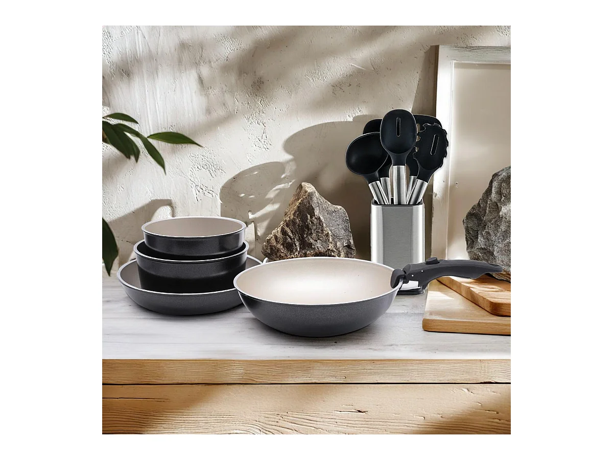 Set de 5 pièces noir amovible - "So Nature - Rivière"