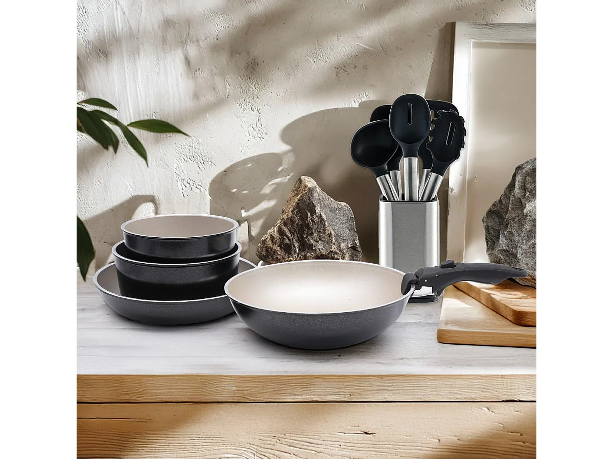 Set de 5 pièces noir amovible - "So Nature - Rivière"