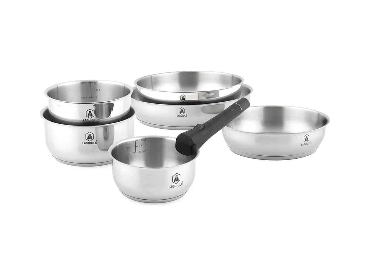 Set de 7 pièces inox amovible "Réactif"