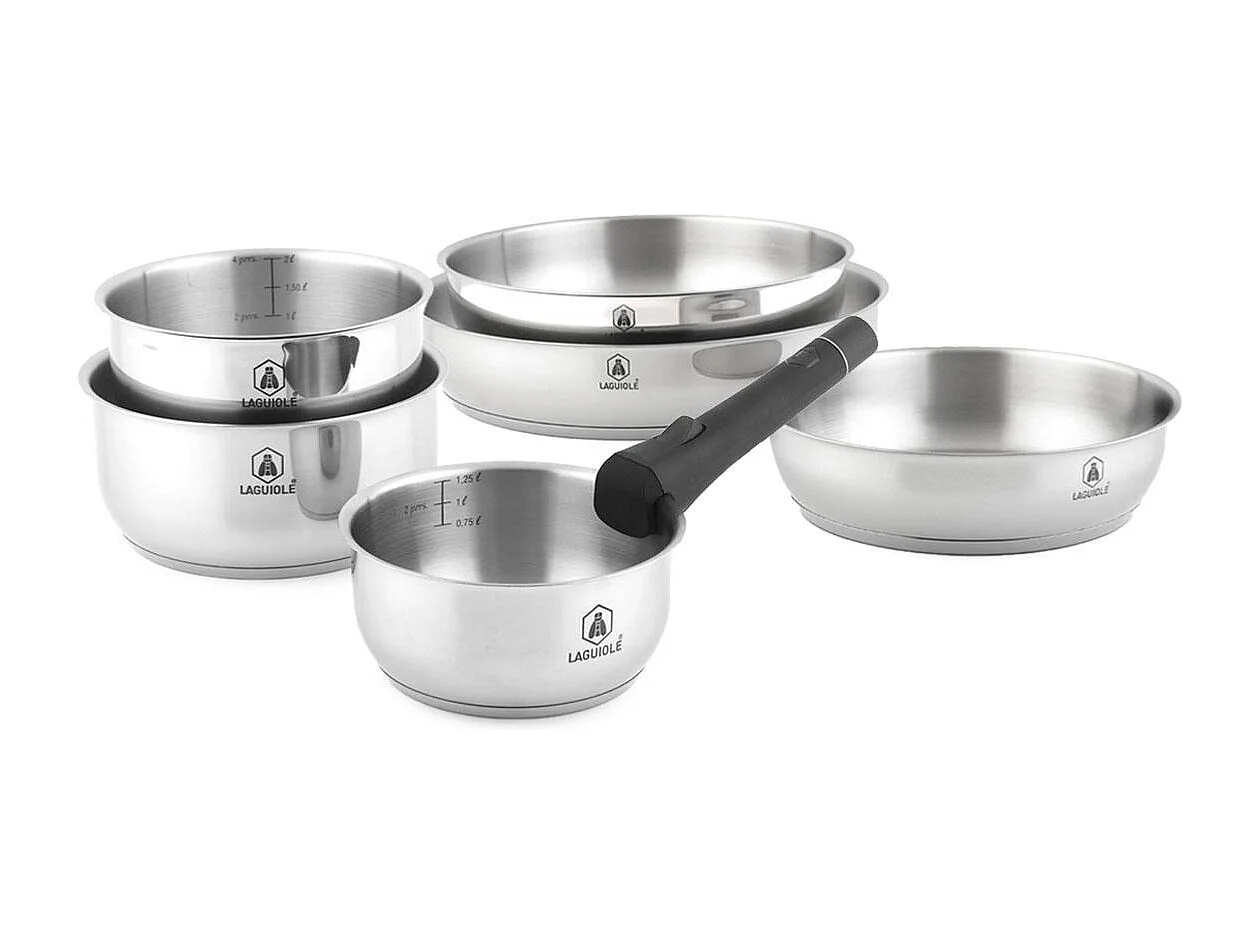 Set de 7 pièces inox amovible "Réactif"