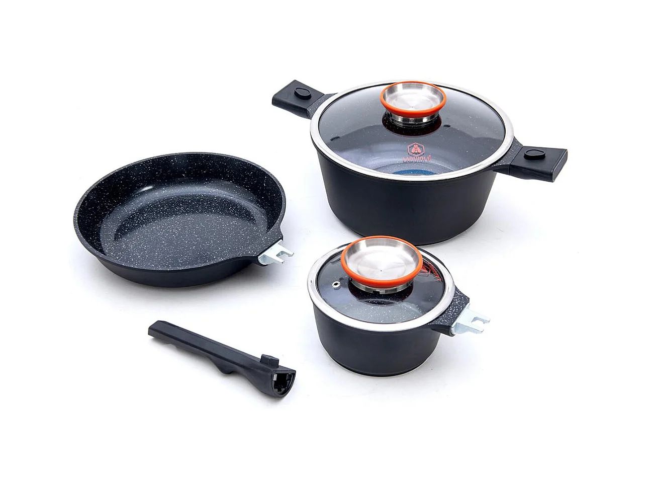 Set de 8 pièces noir 28cm amovible - "Alizée Maxlux"