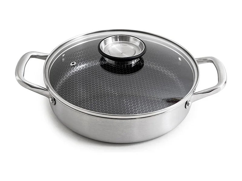 Sautoir 24cm triplex avec couvercle - "Black Cube"