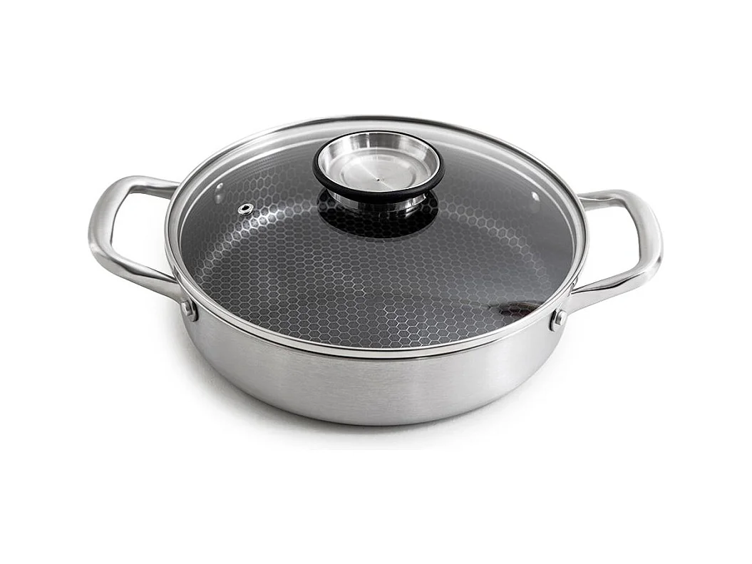 Sautoir 24cm triplex avec couvercle - "Black Cube"