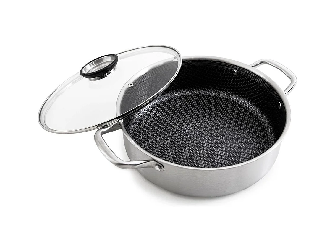 Sautoir 24cm triplex avec couvercle - "Black Cube"