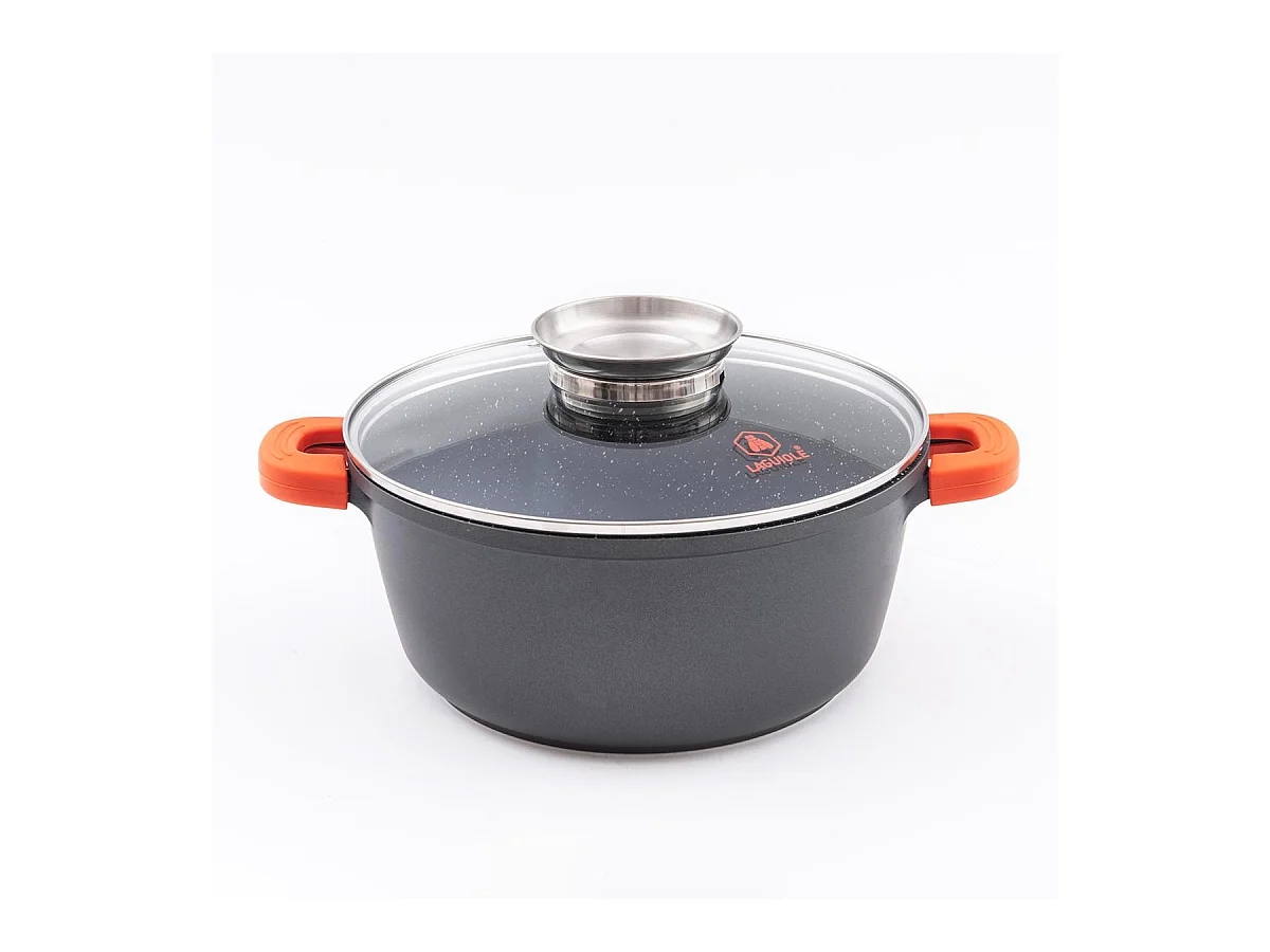 Faitout noir 28cm revêtement céramique - "RobuCook"