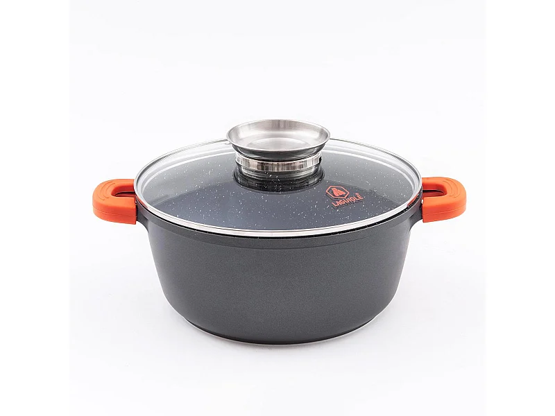 Faitout noir 28cm revêtement céramique - "RobuCook"