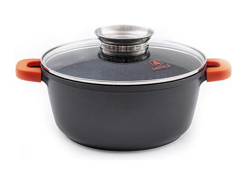 Faitout noir 24cm revêtement céramique - "RobuCook"