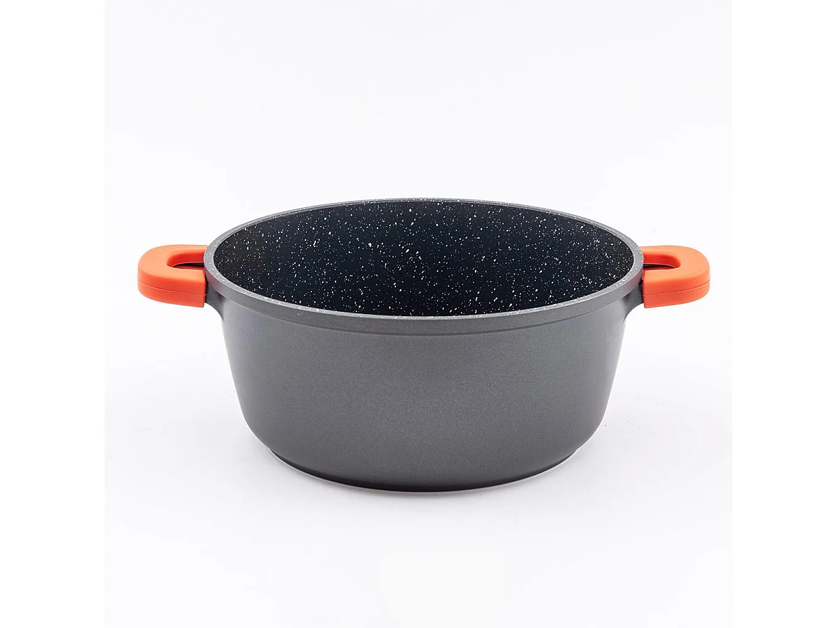 Faitout noir 24cm revêtement céramique - "RobuCook"