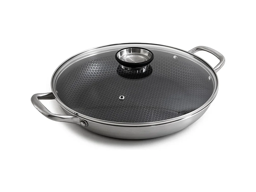 Plat à paëlla 32cm triplex avec couvercle - "Black Cube"