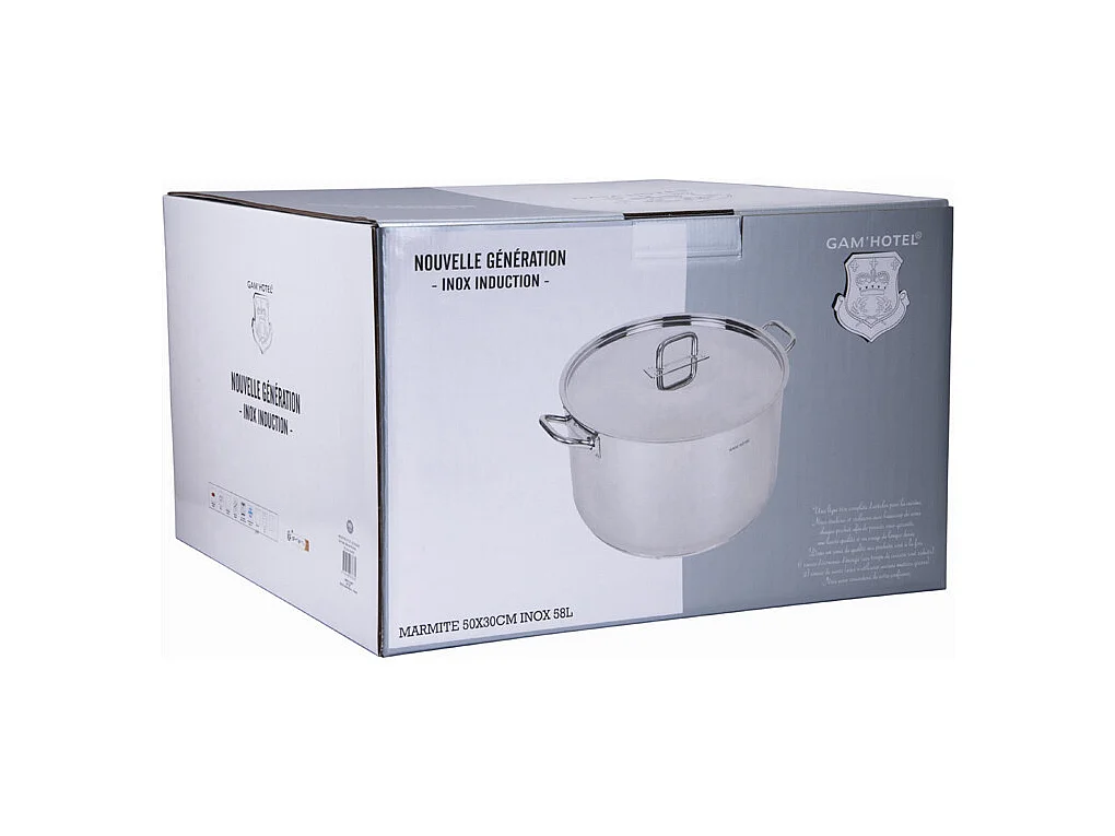 Marmite inox - 50cm induction