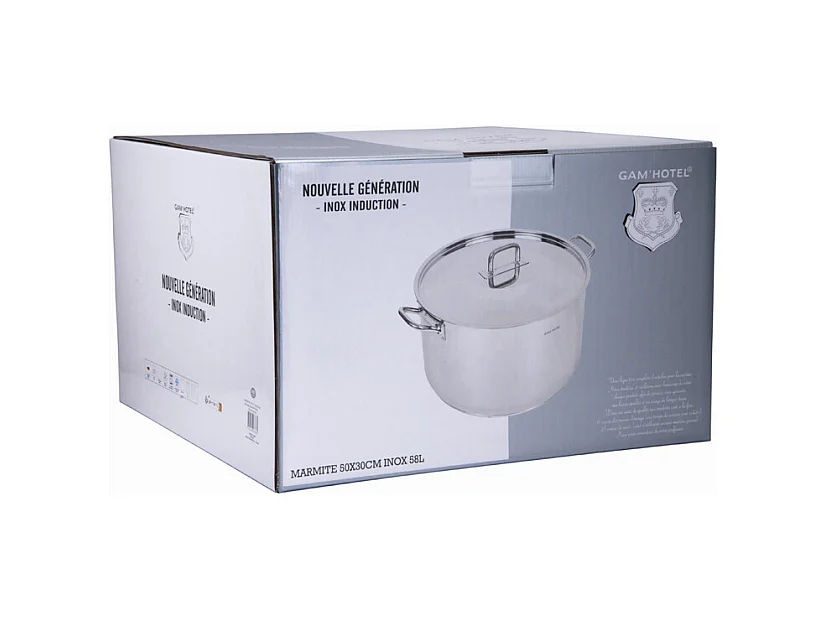 Marmite inox - 50cm induction