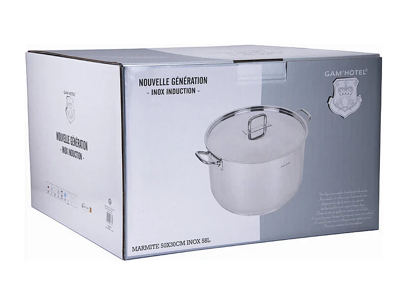 Marmite inox - 50cm induction