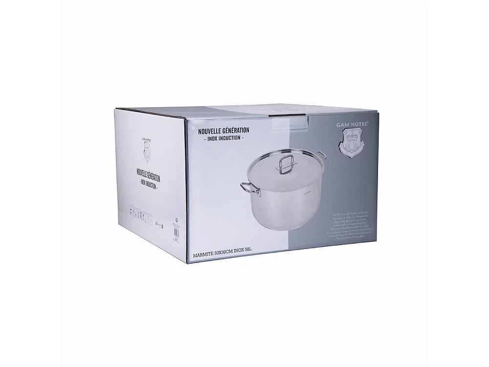 Marmite inox - 50cm induction