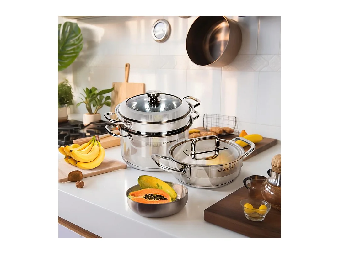 Faitout inox 24x8,5cm induction