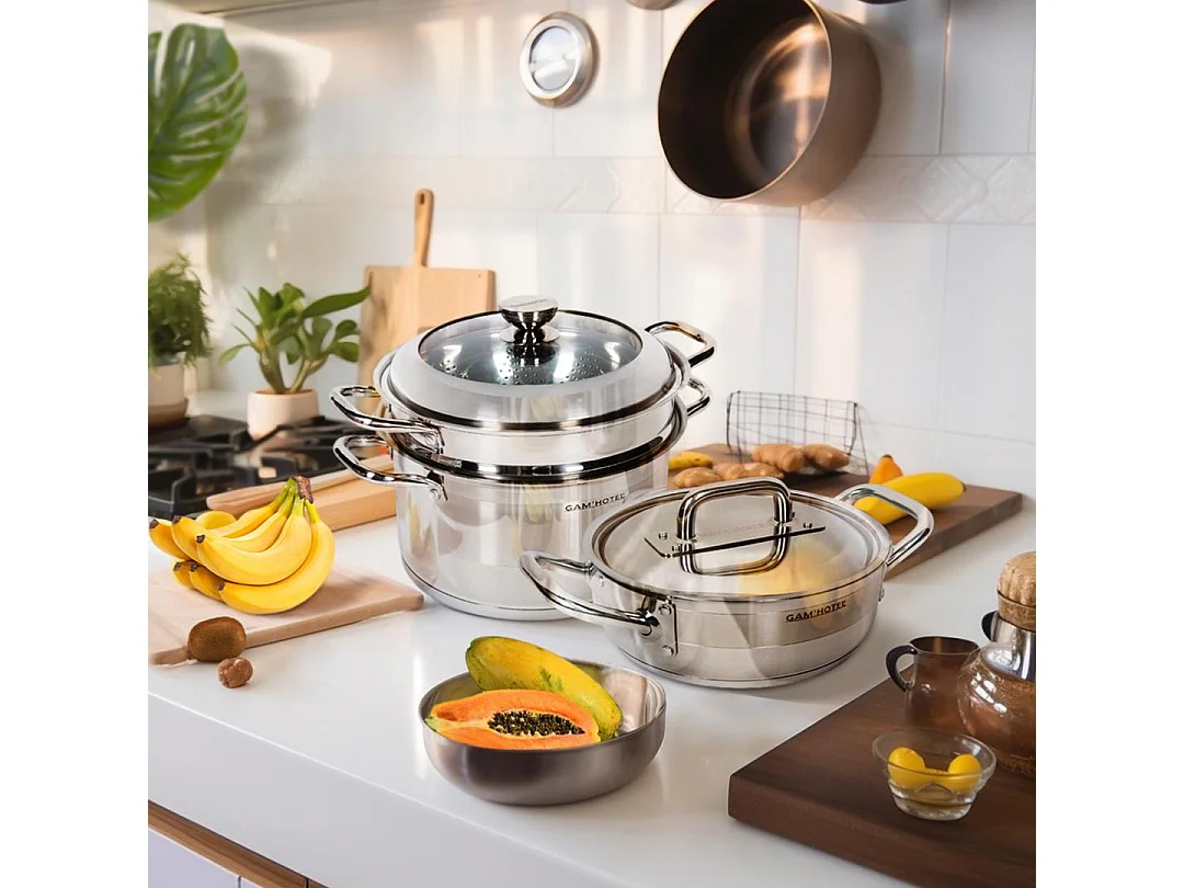 Faitout inox 24x8,5cm induction