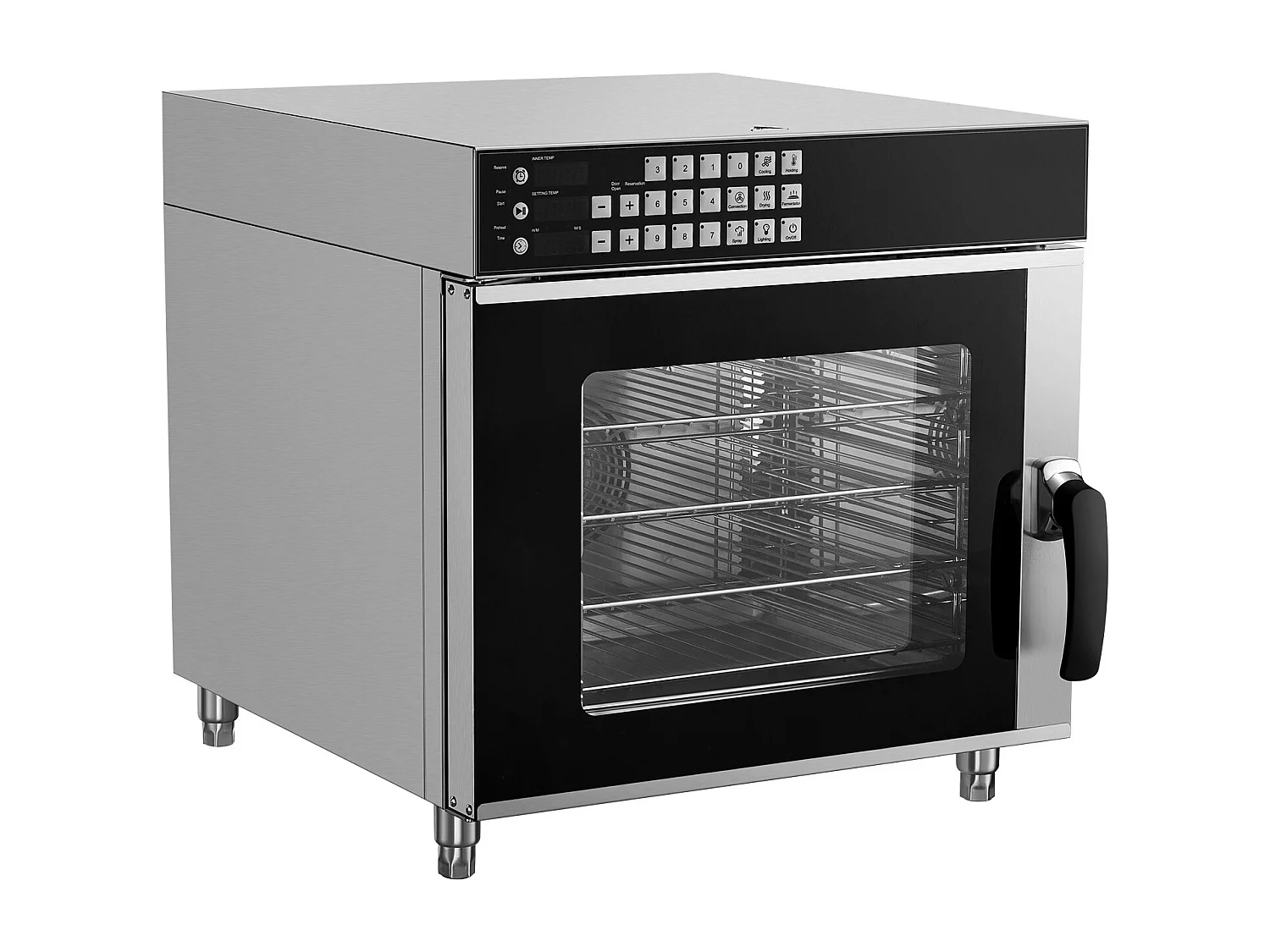 Four à Convection SucceBuy Commercial 58L en Acier Inoxydable 2800 W sur Plan de Travail, pour la Pâtisserie au Restaurant et à la Maison