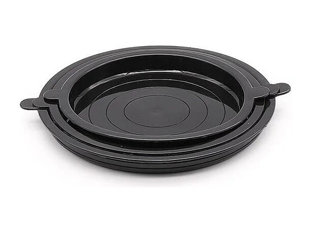 3 couvercles hermétiques noir 16/18/20cm