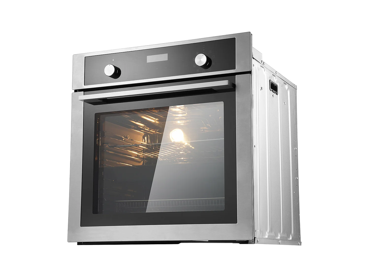 Four Mural Simple SucceBuy Encastrable Électrique de 59.5cm 76L 9 Fonctions, Chauffage Rapide à 200 °C en 5 Min, avec Grille de Cuisson