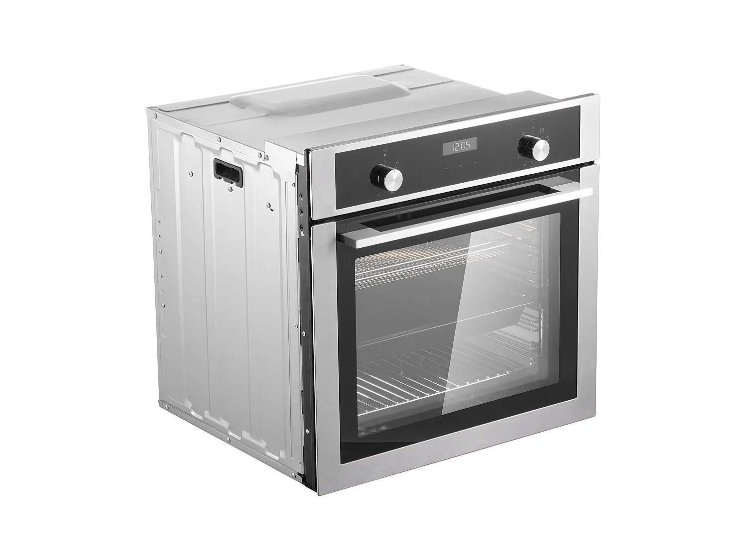 Four Mural Simple SucceBuy Encastrable Électrique de 59.5cm 76L 9 Fonctions, Chauffage Rapide à 200 °C en 5 Min, avec Grille de Cuisson