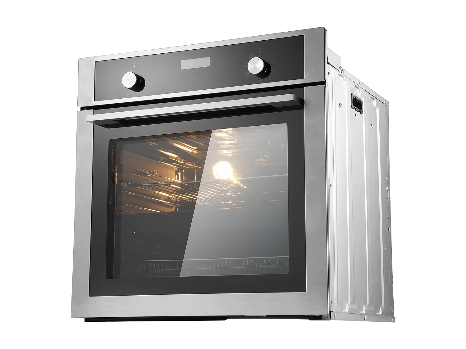 Four Mural Simple SucceBuy Encastrable Électrique de 59.5cm 76L 9 Fonctions, Chauffage Rapide à 200 °C en 5 Min, avec Grille de Cuisson